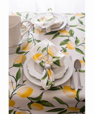Lemon Bliss Print Table cloth 60" X 84"