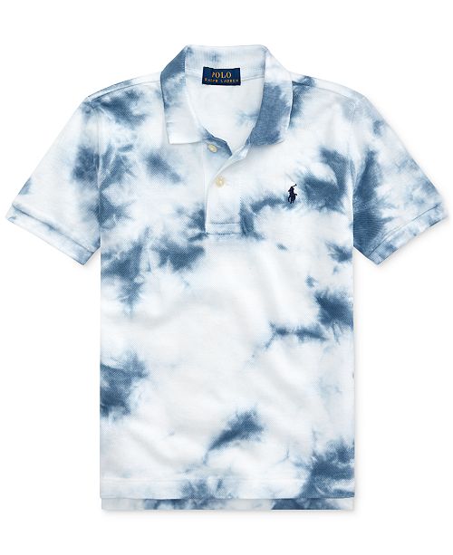 Polo Ralph Lauren Toddler Boys Tie Dyed Cotton Mesh Polo Shirt Reviews Shirts Tops Kids Macy S
