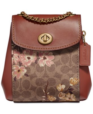 Parker convertible backpack 16 in signature canvas with prairie floral print best sale