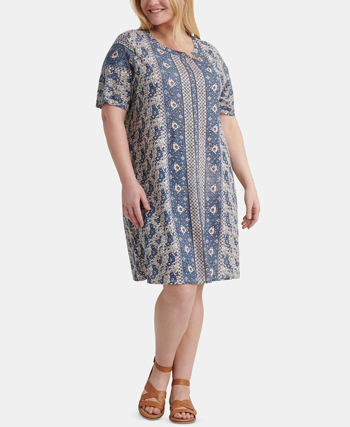 Lucky Brand Plus Size Printed TShirt Dress Macy's