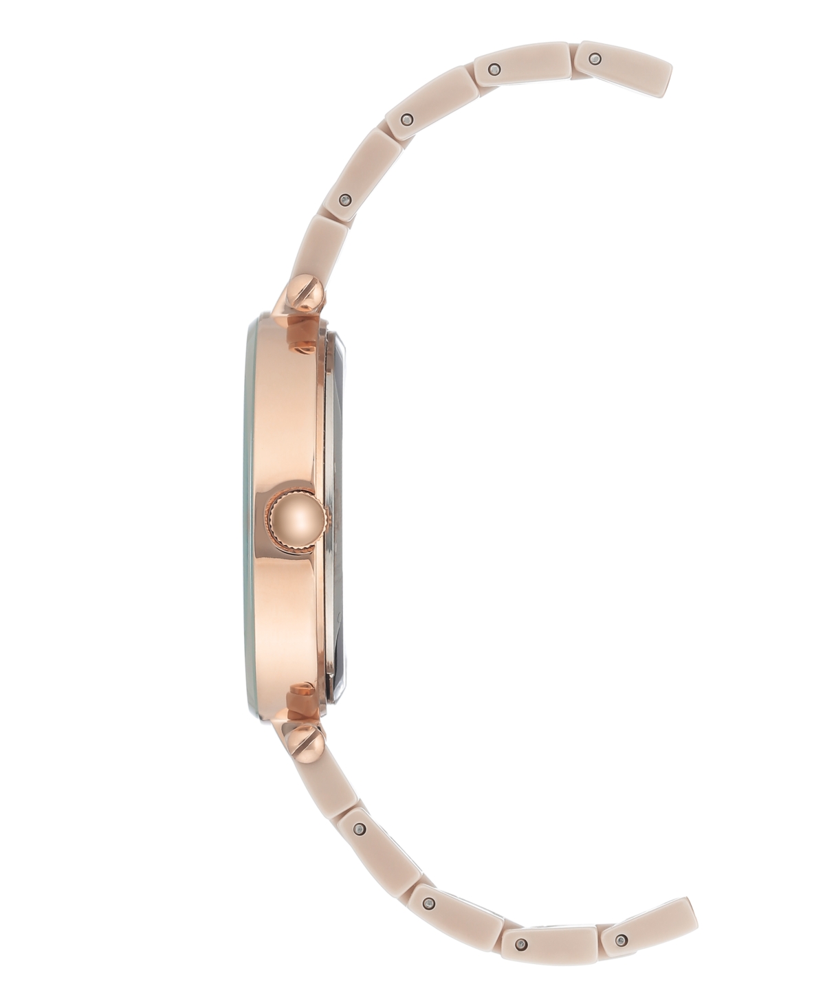 Anne Klein Genuine Mother Of Pearl Dial With A Genuine Diamond Watch In Rosegt