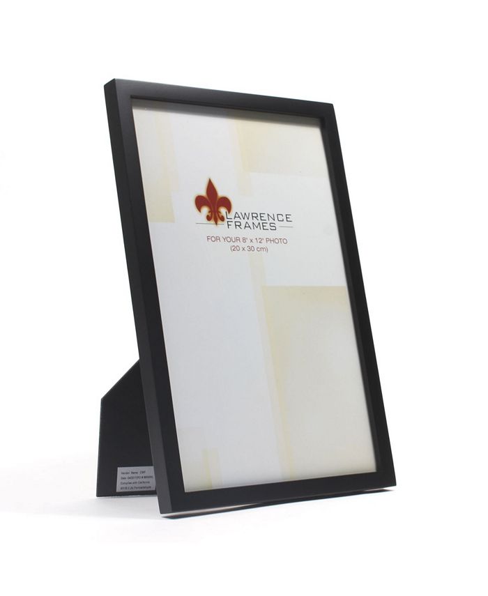 Lawrence Frames Black Wood Picture Frame Gallery Collection 8" x 12