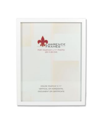 White Wood Certificate Picture Frame - Gallery Collection - 8.5" x 11"