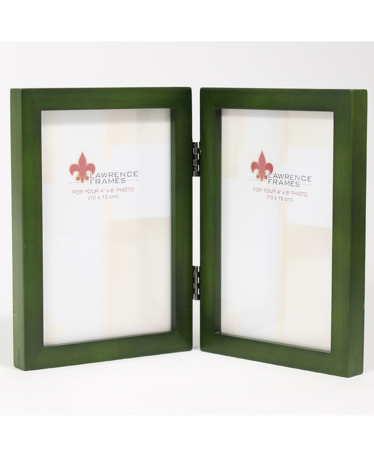 Lawrence Frames Hinged Double Green Wood Picture Frame Gallery Coll