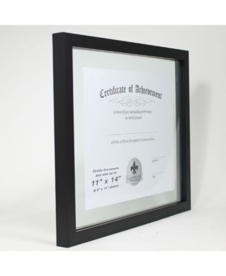 Multi Use Black Float Document Frame - 11" x 14"