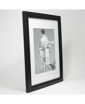 Black Gallery Frame Matted To 8x10 - 11" x 14"