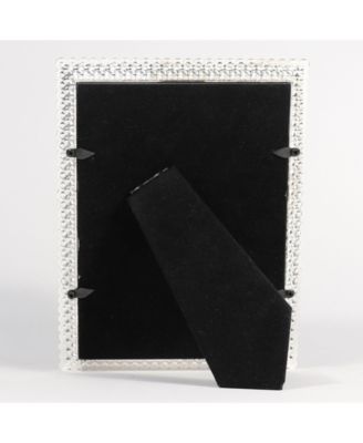 Juliet Silver Metal Frame with Crystals - 5" x 7"