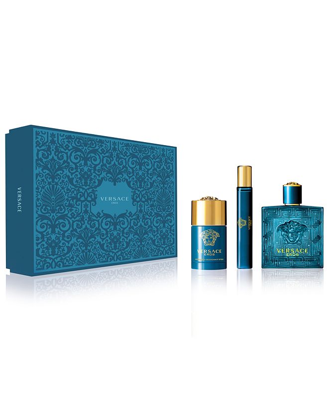 Versace Men's 3Pc. Eros Eau de Toilette Gift Set & Reviews All Perfume Beauty Macy's