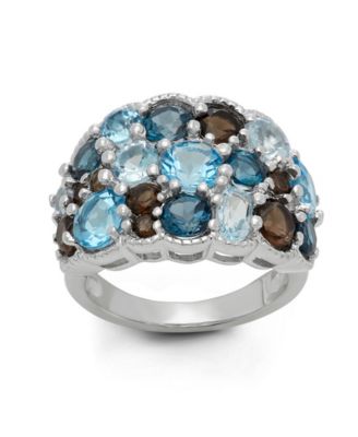 Macy's - Sterling Silver Multi Color ring