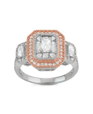 Michelle Lee Creations - Two Tone Cubic Zirconia Ring