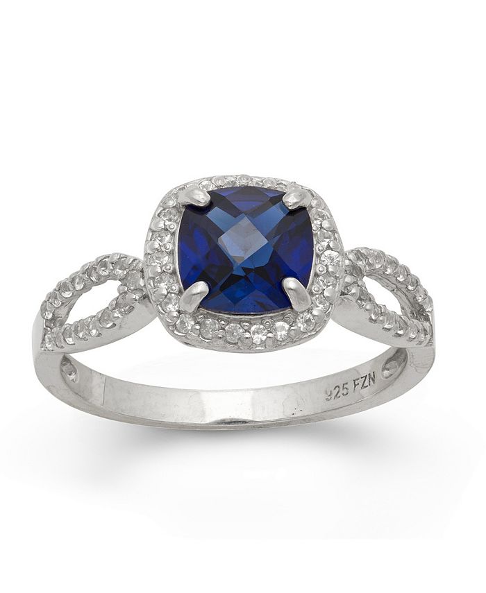 Macy's Sterling Silver Sapphire Ring - Macy's