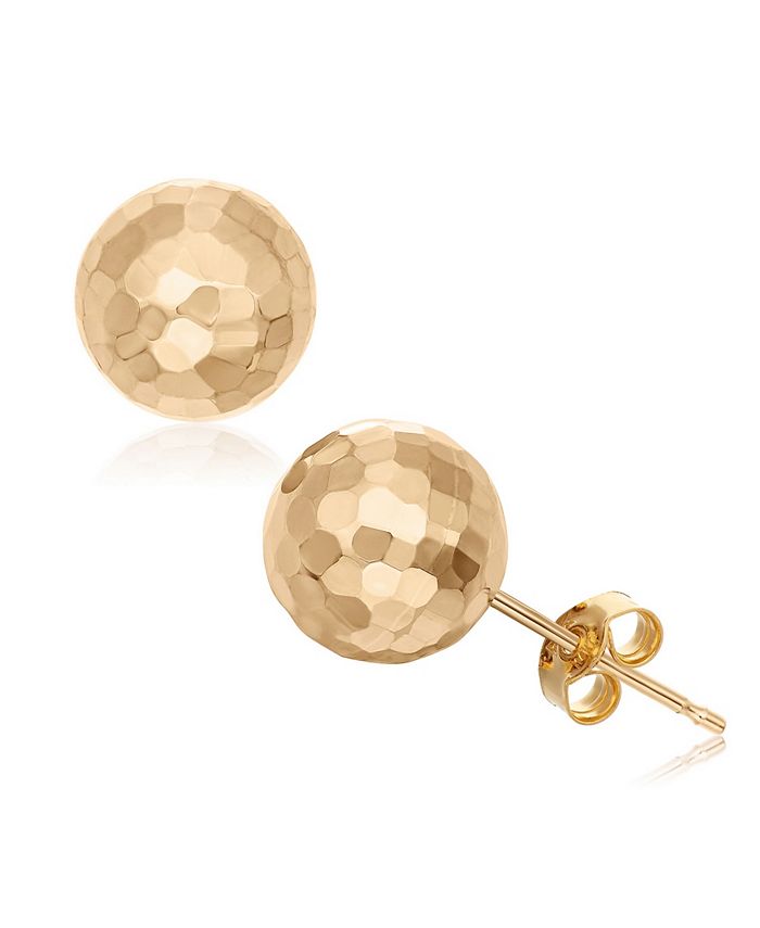 Macy's gold ball stud earrings clearance