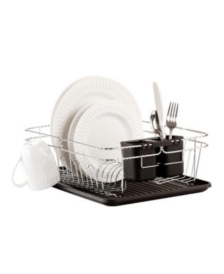 Kennedy International Kitchen Details 3-Piece Dish Rack Set, White