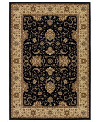 Couristan - Area Rug, Tamena TAM161 Bijar Black 5'3" x 7'6"