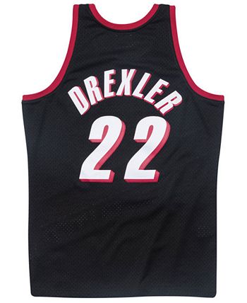 Mitchell & Ness Authentic Clyde Drexler Portland Trail Blazers Jersey Red  36 S