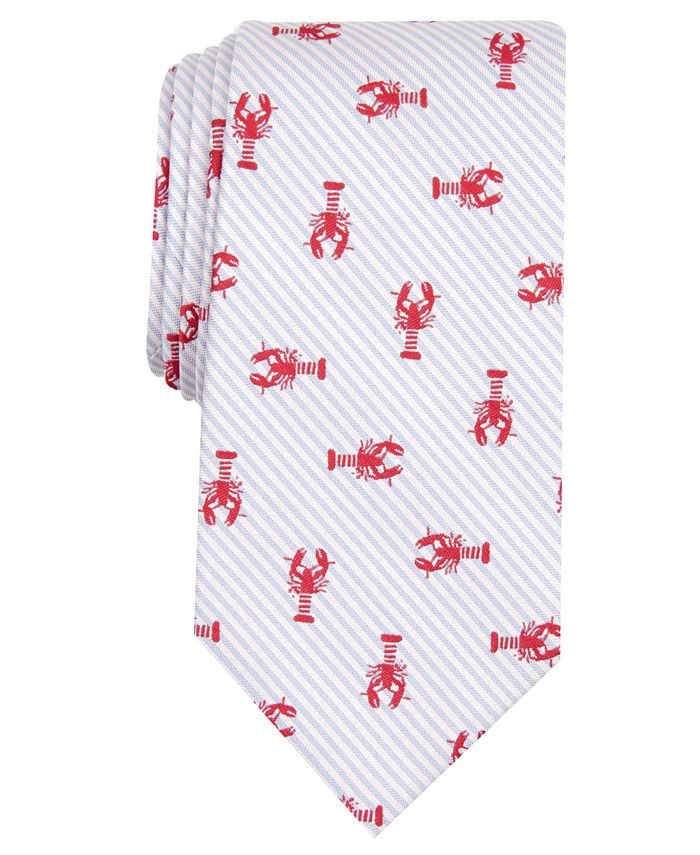 Club Room Men's Seersucker Lobster Tie, Created for Macy's - Macy's