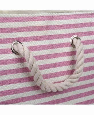 Design Imports Design Import Paper Bin Pinstripe, Rectangle