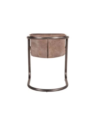 World Interiors Chiavari Distressed Leather Dining Chairs, Set of 2