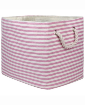 Design Import Paper Bin Pinstripe Rectangle