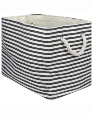 Design Import Paper Bin Pinstripe Rectangle
