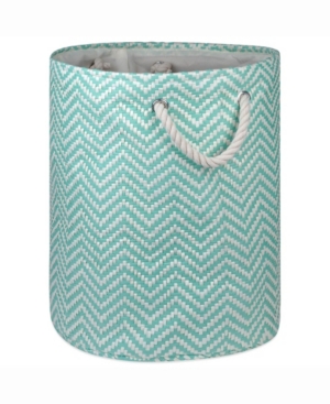 Design Import Paper Bin Chevron Round