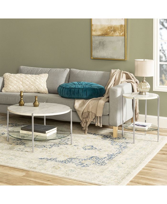 Walker Edison 2Piece Round Coffee Table Set Macy's