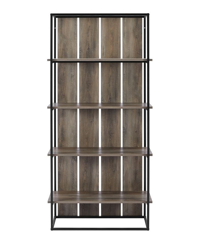 Walker Edison 64" Farmhouse Bookcase & Reviews Furniture Macy's