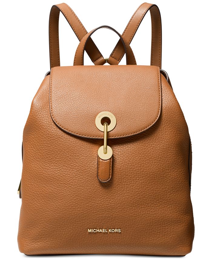 politik ukuelige Produktion Michael Kors Raven Leather Backpack & Reviews - Handbags & Accessories -  Macy's