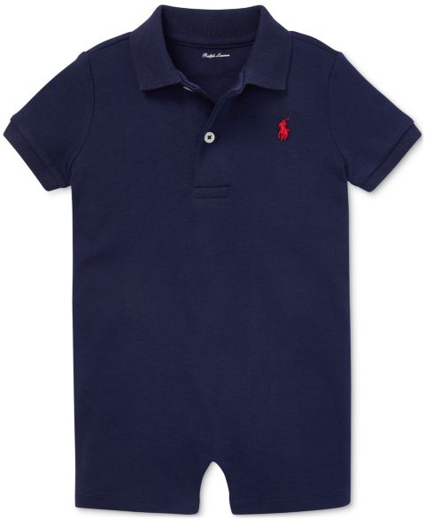 Детские Polo Ralph Lauren Baby Boys Cotton Short Sleeved Polo Shortall