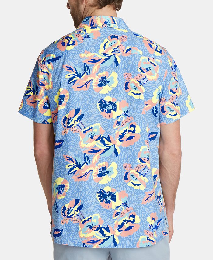 Nautica Men's Blue Sail-Print Camp Collar Shirt, Created for Macy's ...