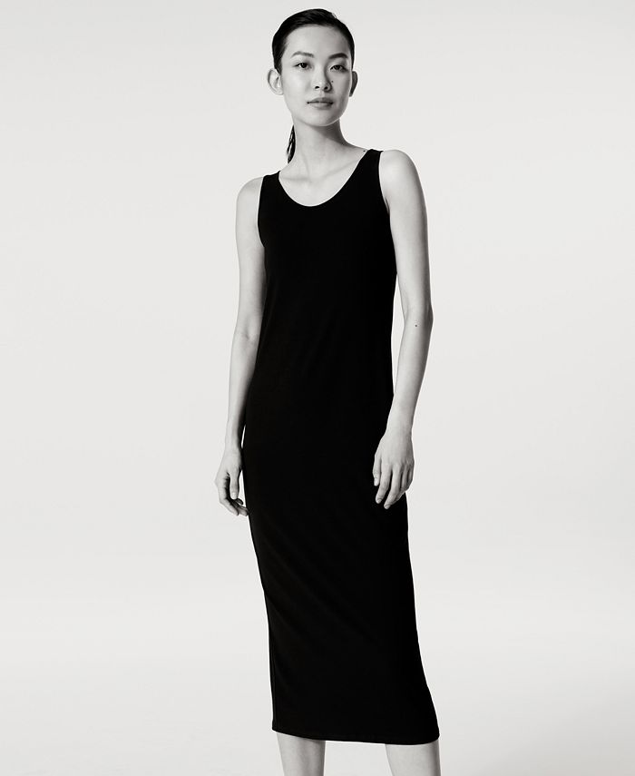 Eileen Fisher Stretch Jersey Scoop-Neck Midi Dress, Regular & Petite ...