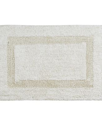 Tufted Reversible Bath Rug, 21" x 34"