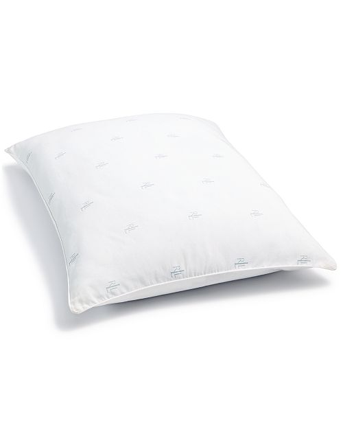Lauren Ralph Lauren Logo Extra Firm Density King Pillow Down Alternative Reviews Pillows Bed Bath Macy S