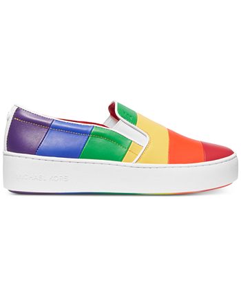 Michael Kors Dylan Rainbow Pride Slip-On Sneakers & Reviews - Athletic Shoes  & Sneakers - Shoes - Macy's