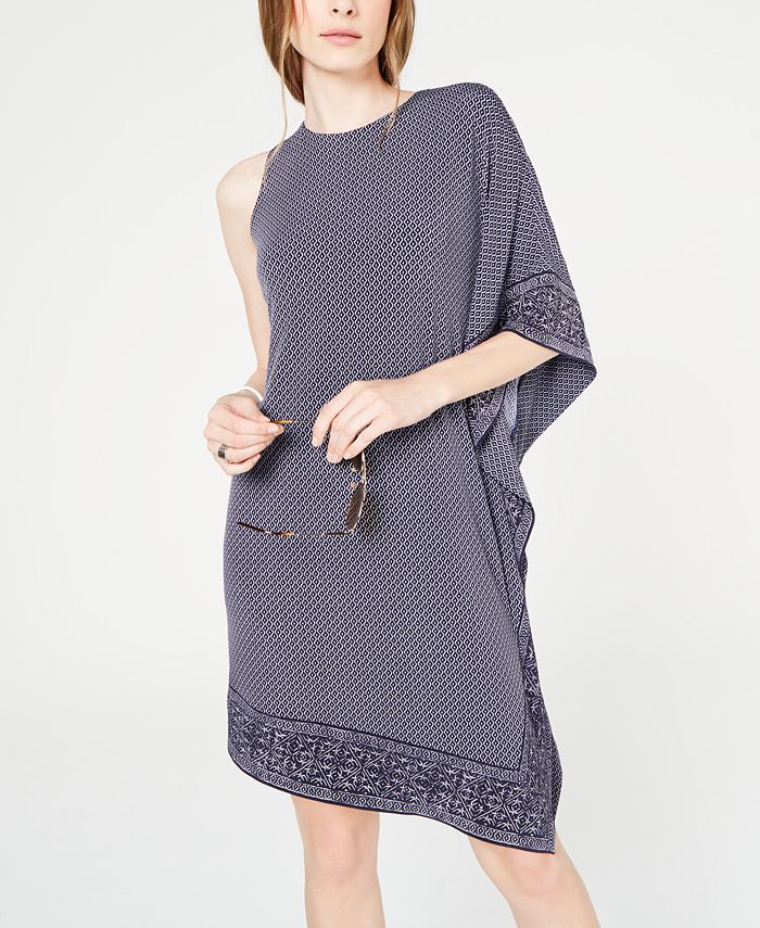 Michael Kors BorderPrint Asymmetrical Dress Macy's