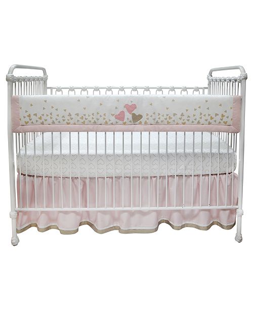 Lambs Ivy Confetti Heart Crib Rail Cover Reviews Bed In A