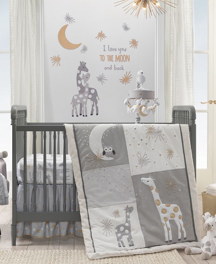 Lambs & Ivy Signature Moonbeams Giraffe and Stars 100 Cotton Baby