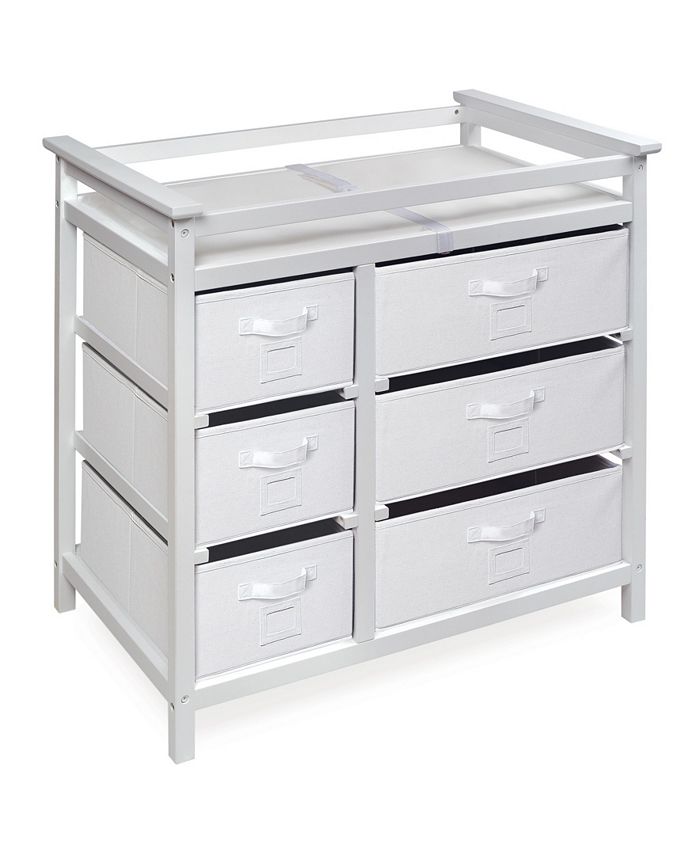 Badger Basket Modern Baby Changing Table with Six Baskets OVERMAX Macy's