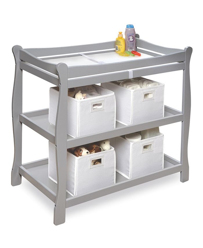 Badger Basket Sleigh Style Baby Changing Table OVERMAX Macy's