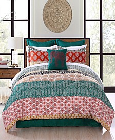 Bohemian Stripe 7-Pc. King Comforter Set