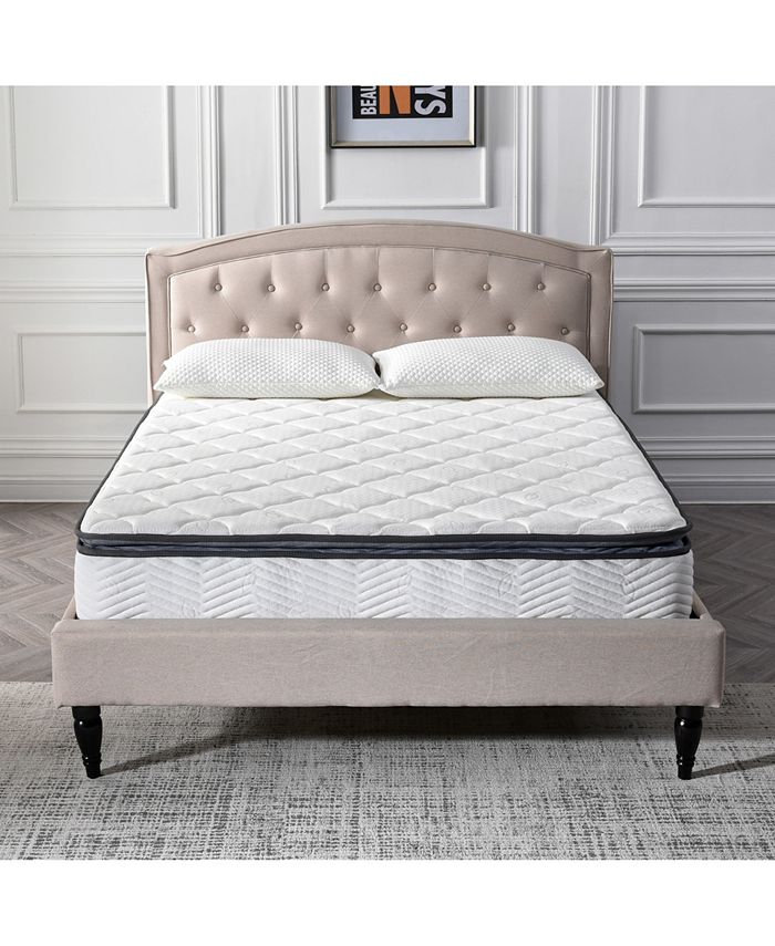 Sleep Trends Melody 9" Medium Firm Hybrid Pillow Top Mattress Twin XL Macy's