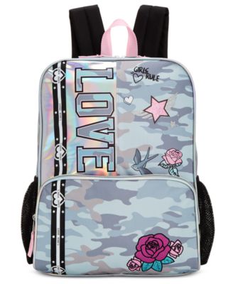 camo girls backpack