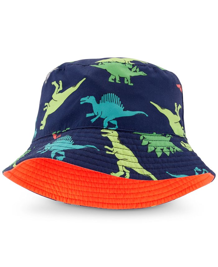 Carter's Baby Boys Reversible Dinosaur-Print Bucket Hat - Macy's