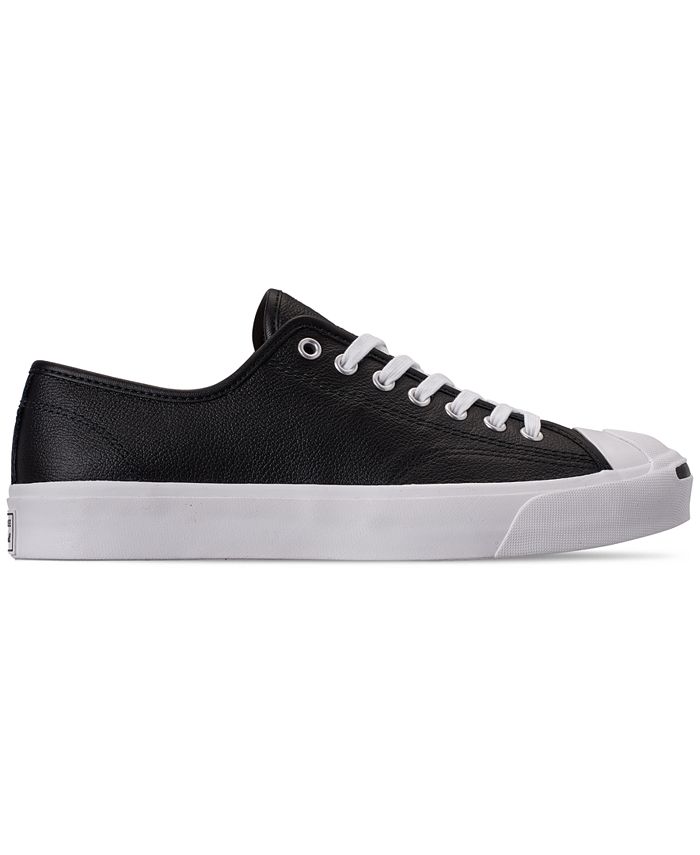 Converse Men's Jack Purcell Tumbled Leather Casual Sneakers from Finish ...