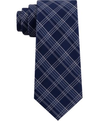 Michael Kors - Men's Fine Line Double Line Check Silk Tie