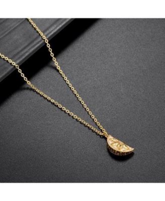 Cubic Zirconia Lemon Necklace