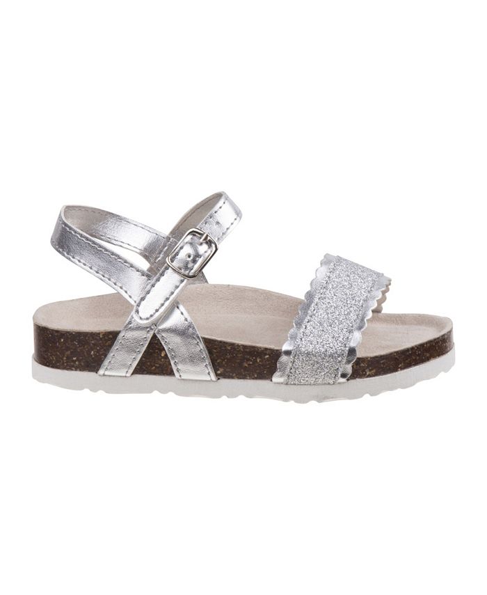 Laura Ashley Every Step Glitter Cork Lining Sandals - Macy's
