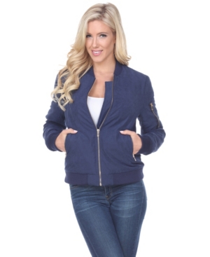 White Mark Bomber Jacket