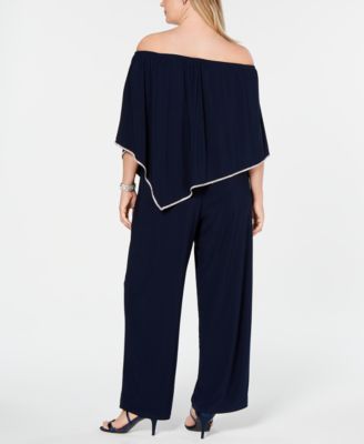 msk off the shoulder jumpsuit