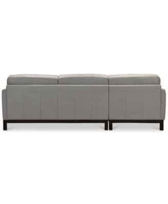 CLOSEOUT! Virton 2-Pc. Leather Chaise Sectional Sofa, Created for Macy's
